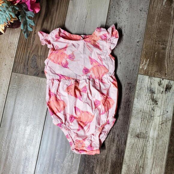 Just One You by Carter's Baby Girl Fish Romper 9M - Picture 1 of 12